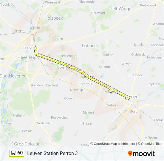 60 Bus Line Map