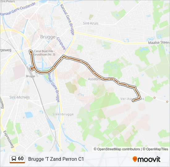 60 Bus Line Map