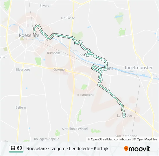 60 Bus Line Map