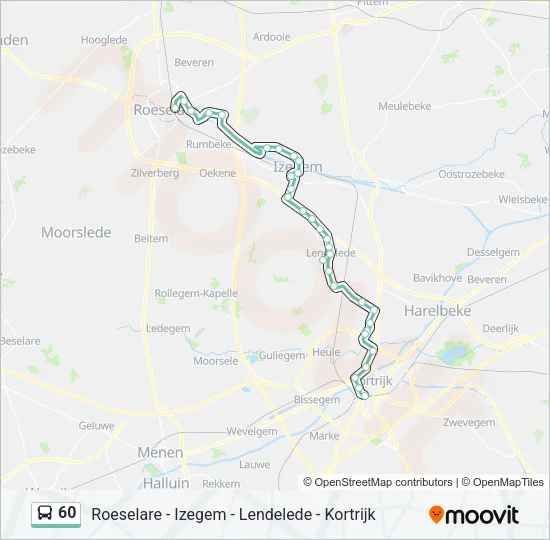 60 Bus Line Map