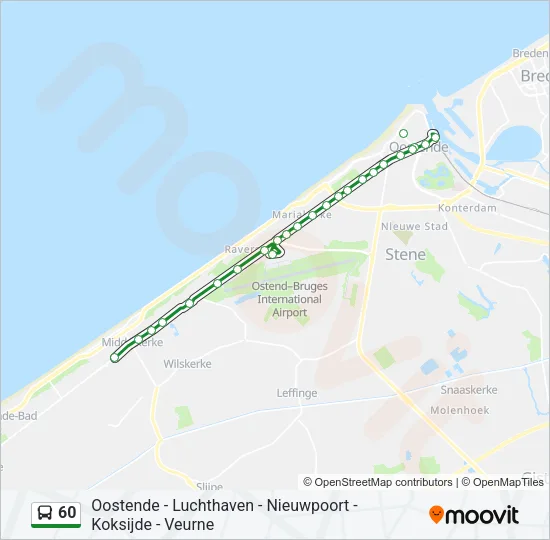 60 Bus Line Map