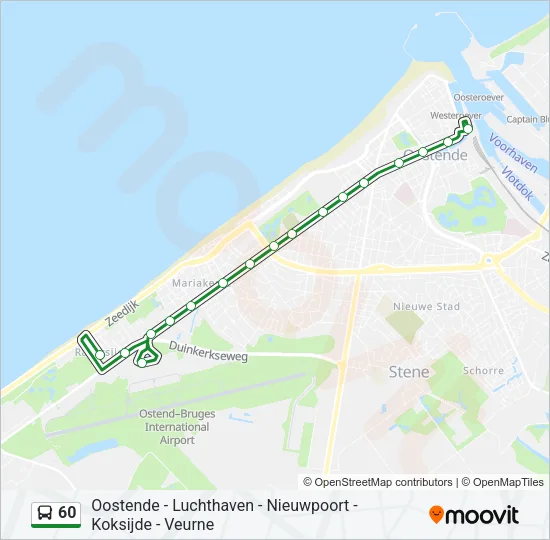 60 Bus Line Map