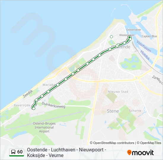 60 Bus Line Map