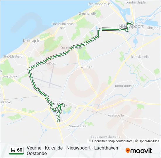 60 Bus Line Map