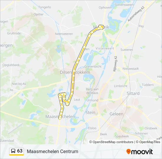 63 Bus Line Map
