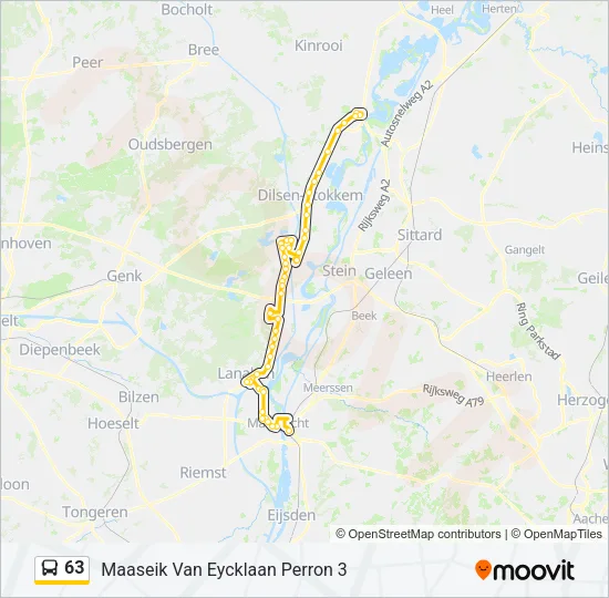 63 Bus Line Map