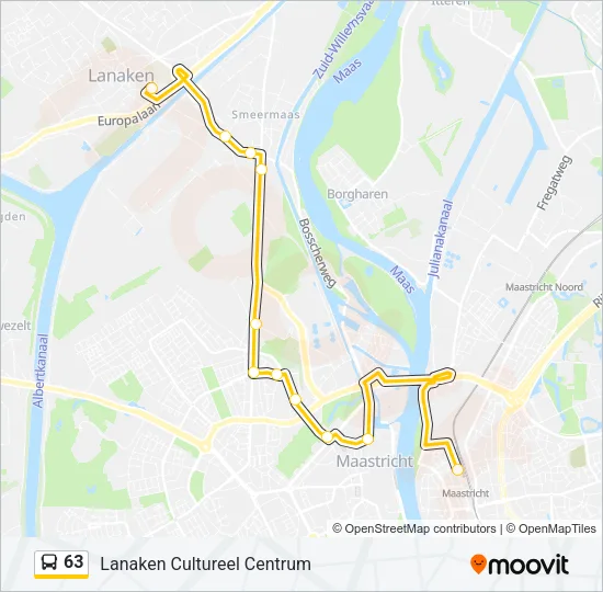 63 Bus Line Map
