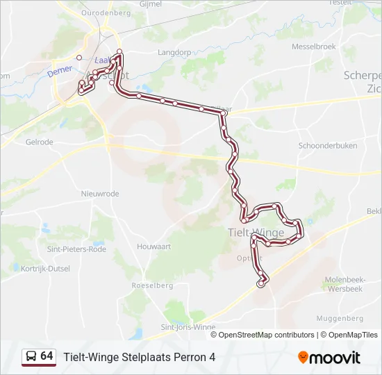 64 Bus Line Map