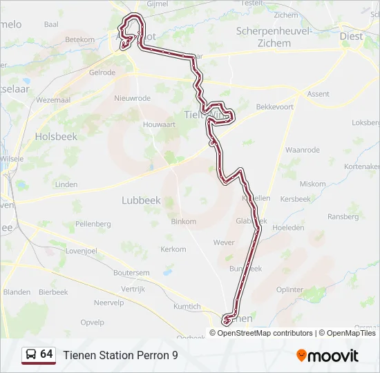 64 Bus Line Map