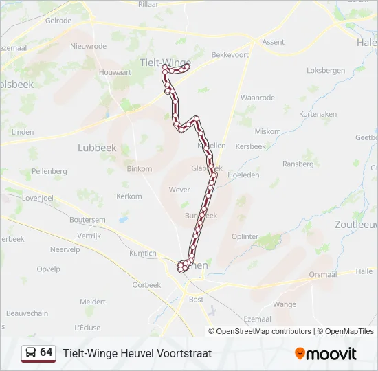 64 Bus Line Map