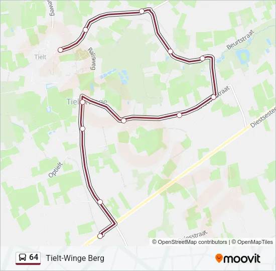 64 Bus Line Map