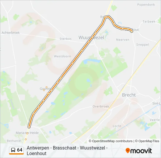 64 Bus Line Map