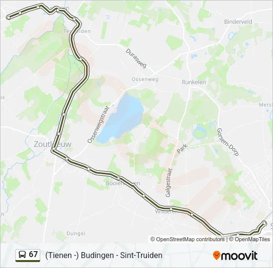 67 Bus Line Map