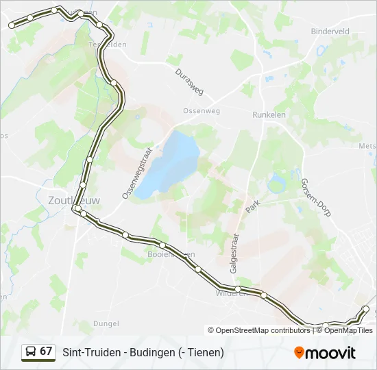 67 Bus Line Map