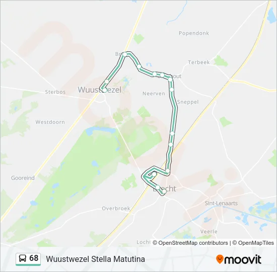 68 Bus Line Map