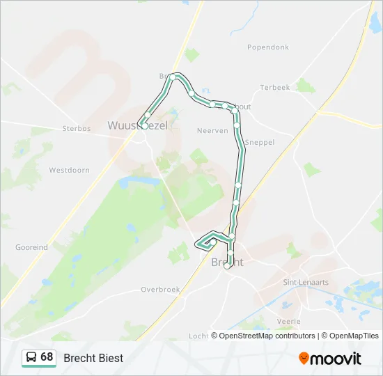 68 Bus Line Map