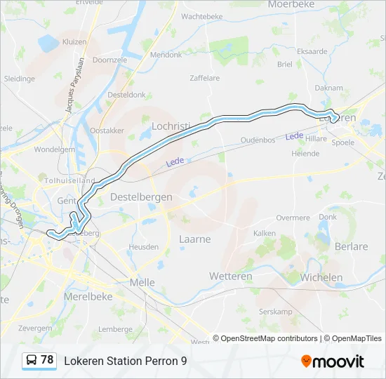 78 Bus Line Map
