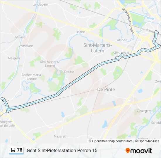 78 Bus Line Map