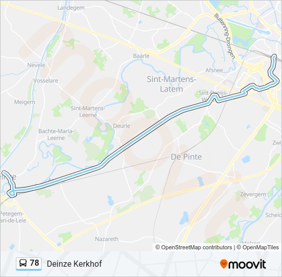 78 Route: Schedules, Stops & Maps - Deinze Kerkhof (Updated)