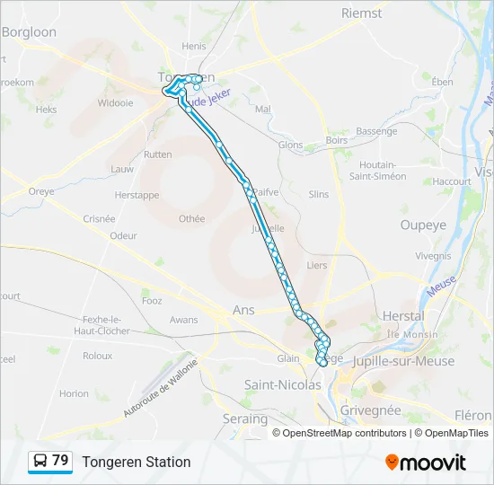 79 Bus Line Map