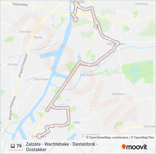 79 Bus Line Map