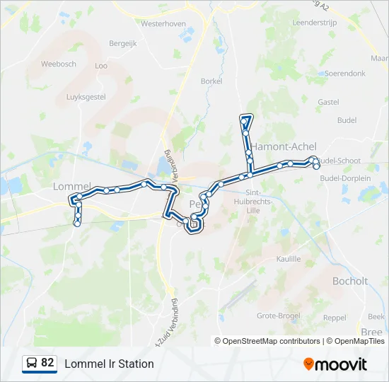 82 Bus Line Map