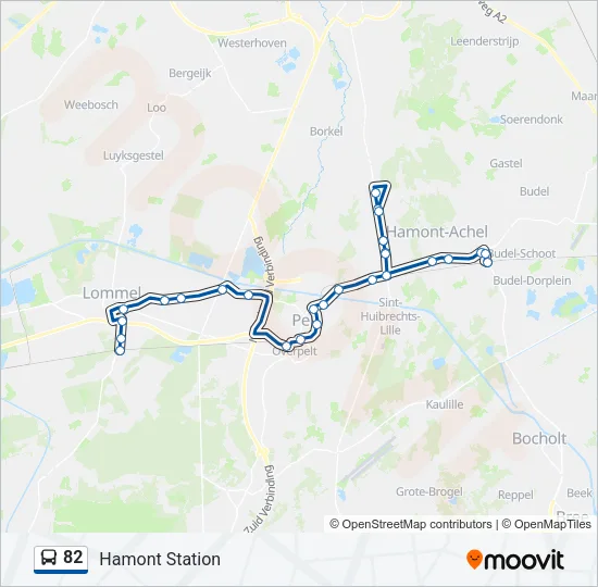 82 Bus Line Map