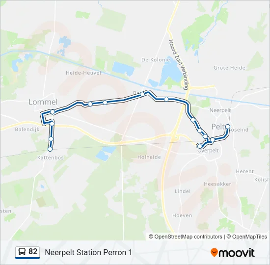 82 Bus Line Map