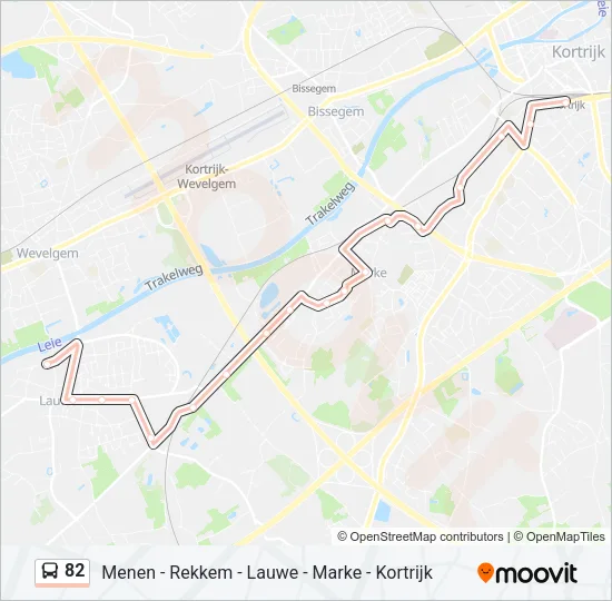 82 Bus Line Map