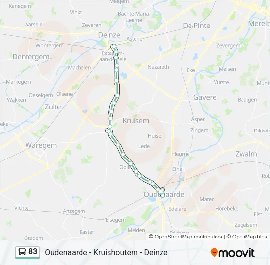 83 Bus Line Map