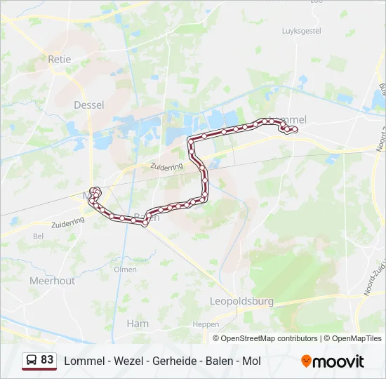 83 Bus Line Map