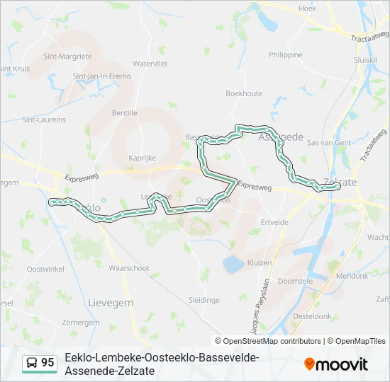 95 Bus Line Map
