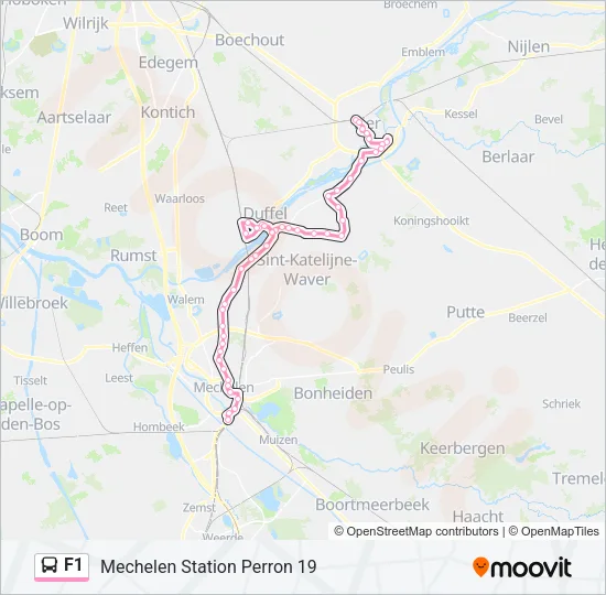 F1 Bus Line Map