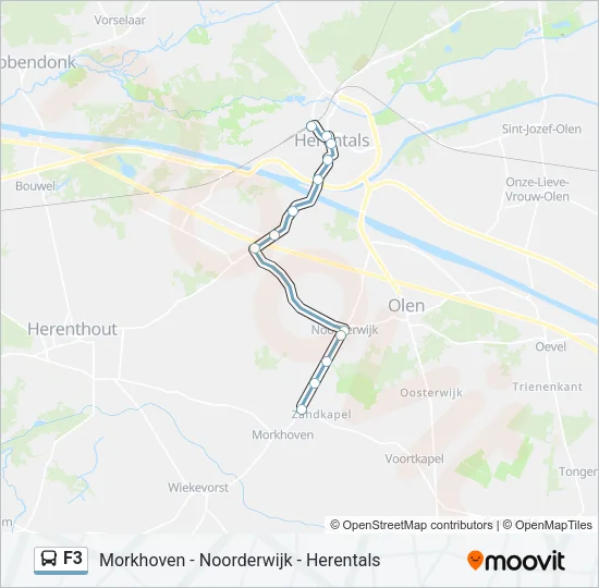F3 Bus Line Map