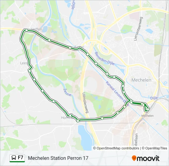 F7 Bus Line Map