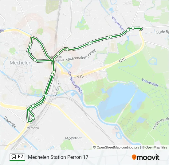F7 Bus Line Map