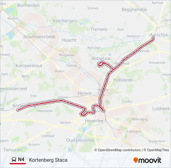 N4 Bus Line Map