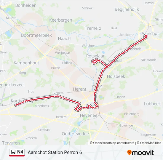 N4 Bus Line Map
