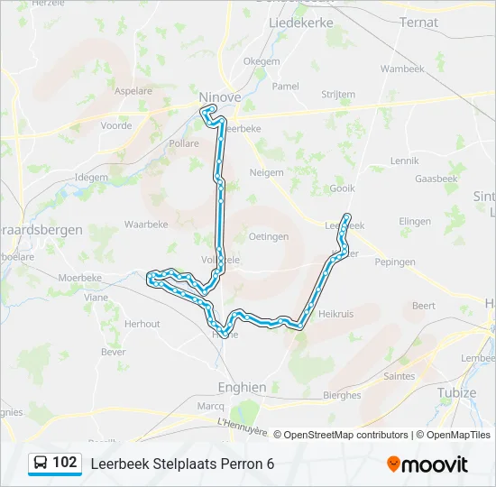 102 Bus Line Map