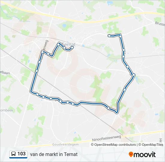 103 Bus Line Map