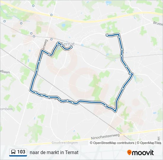 103 Bus Line Map