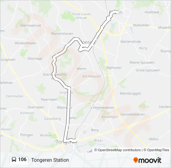 106 Bus Line Map