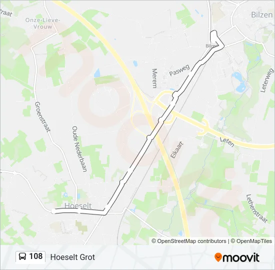 108 Bus Line Map