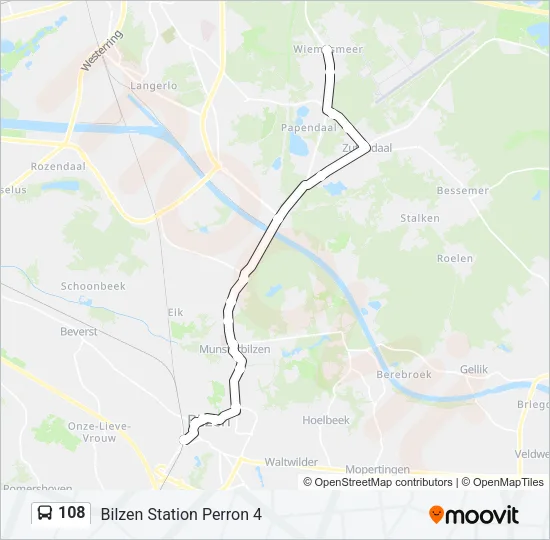 108 Bus Line Map