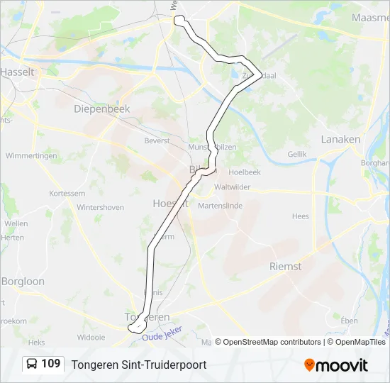 109 Bus Line Map