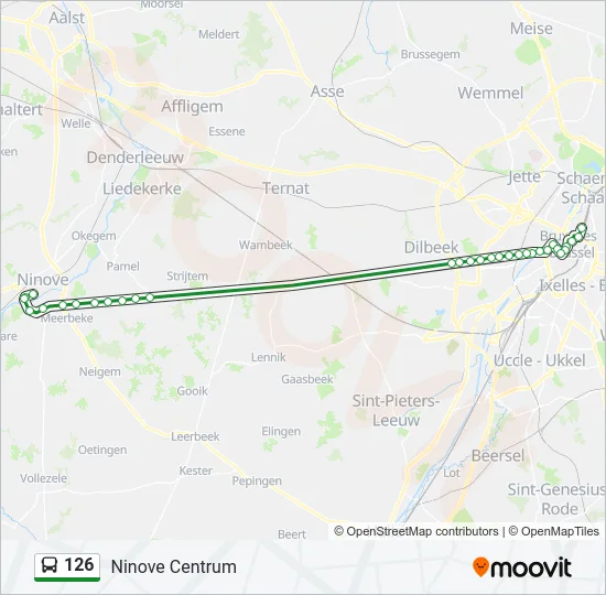 126 Bus Line Map
