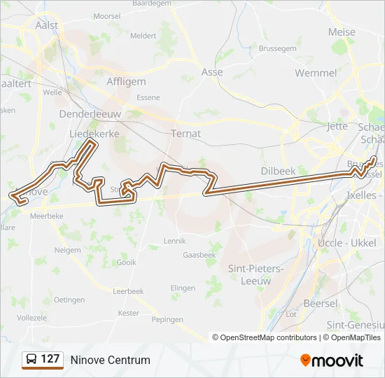 127 Bus Line Map