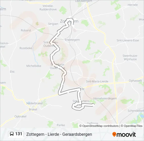 131 Bus Line Map