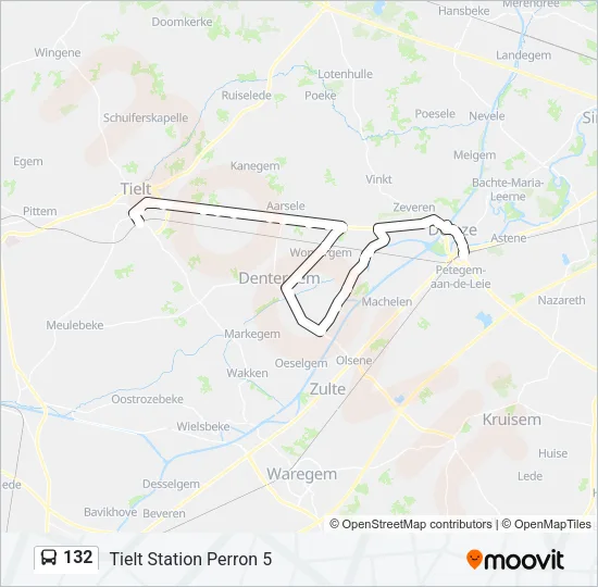 132 Bus Line Map