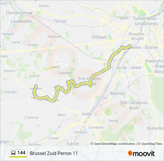 144 Bus Line Map
